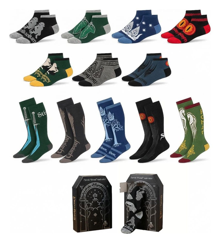 Der Herr der Ringe Socken 12er-Pack 38-45 - Preorder - ETA: 25.08.2026