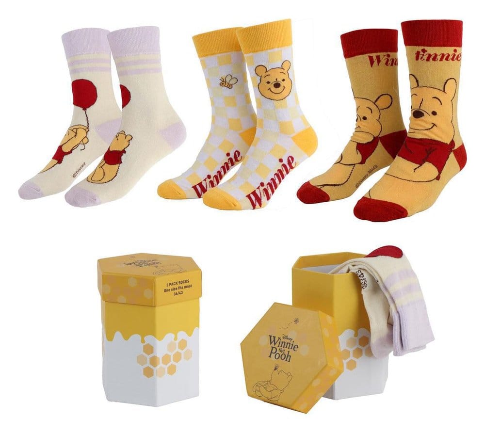 Winnie Puuh Socken 3er-Pack 36-43 - Preorder - ETA: 13.09.2026