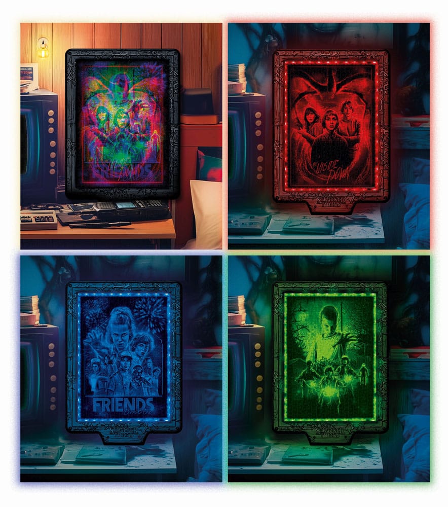 Stranger Things Metamorphic Art Collection Puzzle mit Leucht-Effekt The Upside (520 Teile) - Preorder - ETA: 03.02.2026