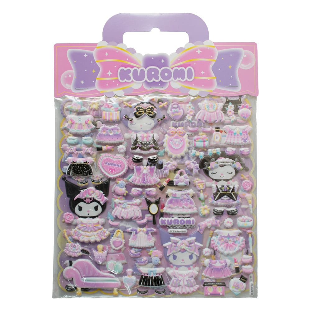 Hello Kitty and Friends Sticker Kuromi Puffy Sortiment (10) - Versand: 7 Tage nach Bestellung