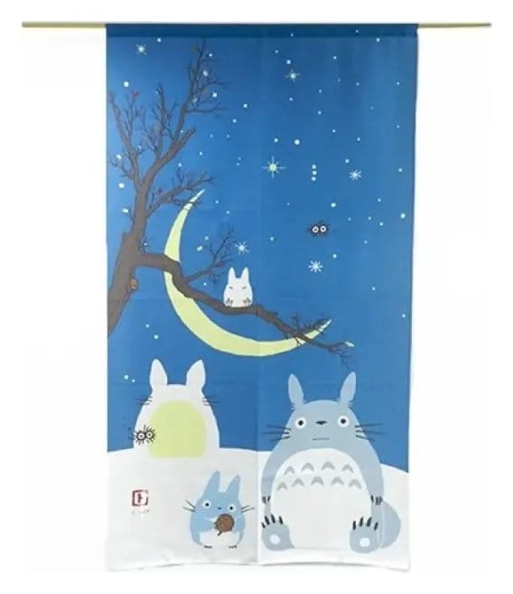 Mein Nachbar Totoro Noren-Vorhänge Totoro & snowman - Preorder - ETA: 27.02.2027
