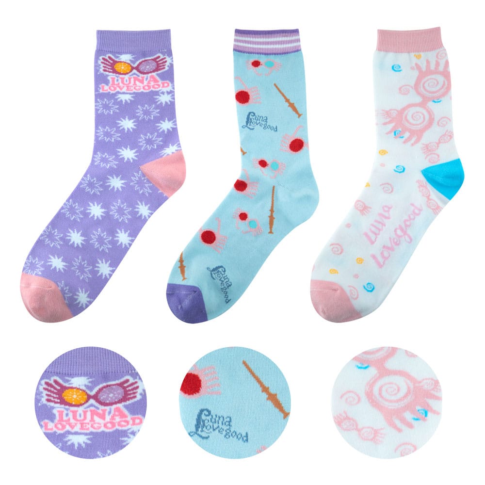 Harry Potter Socken 3er-Pack Luna Lovegood - Preorder - ETA: 02.10.2025