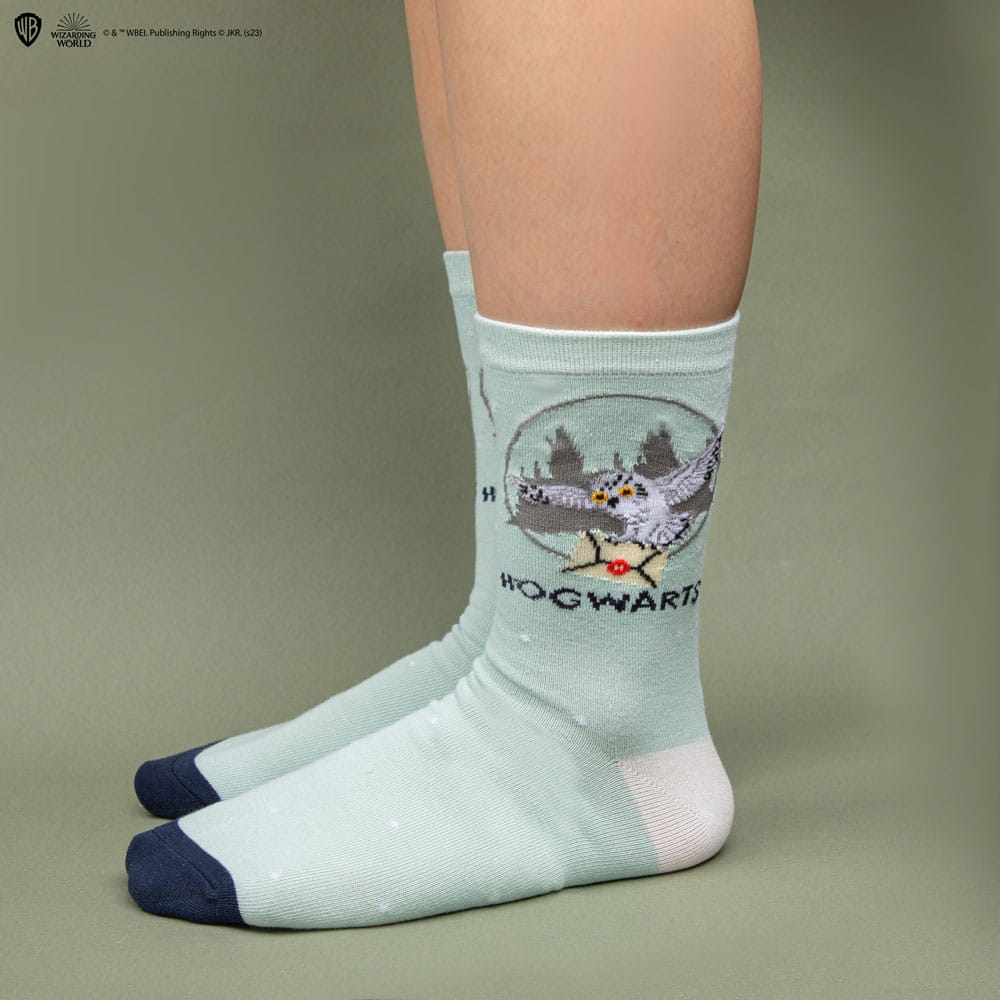 Harry Potter Socken 3er-Pack Hedwig - Versand: 5-7 Tage nach Bestellung