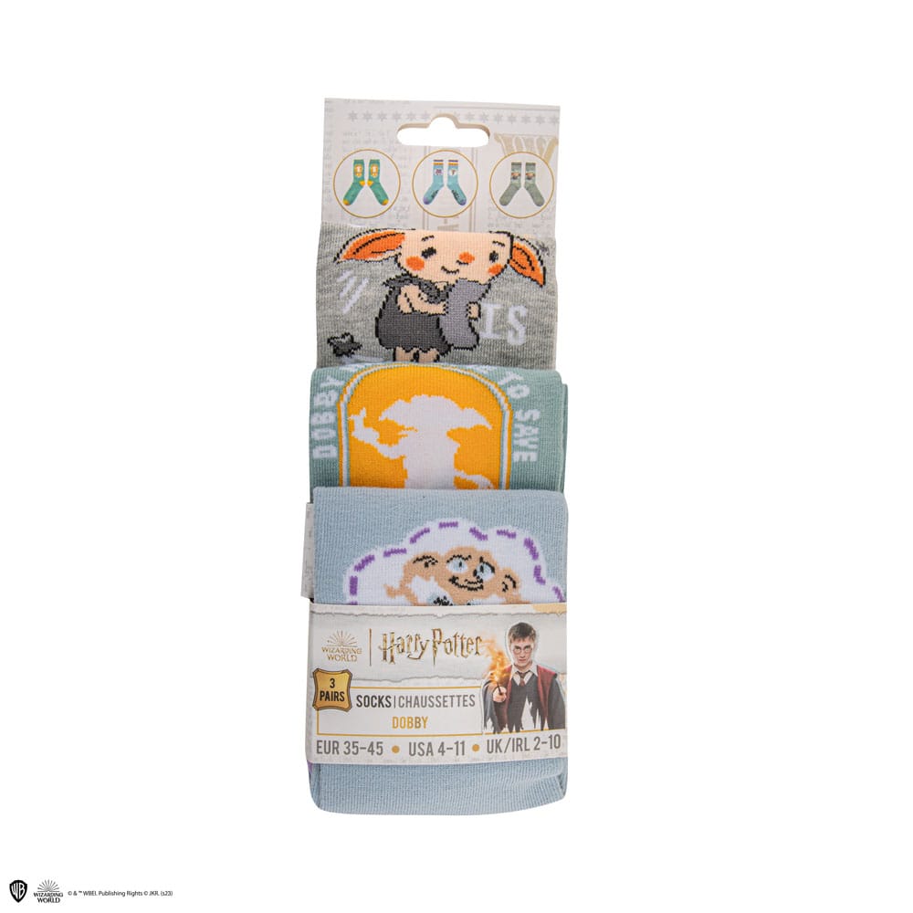 Harry Potter Socken 3er-Pack Dobby - Versand: 5-7 Tage nach Bestellung