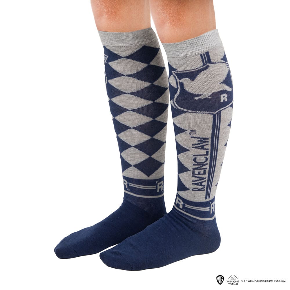 Harry Potter Kniestrümpfe 3er-Pack Ravenclaw - Versand: 5-7 Tage nach Bestellung
