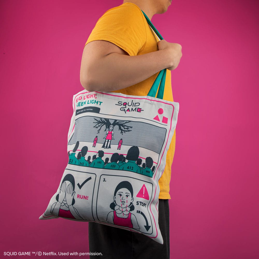 Squid Game Tragetasche Young-hee Blue Print - Preorder - ETA: 03.12.2025
