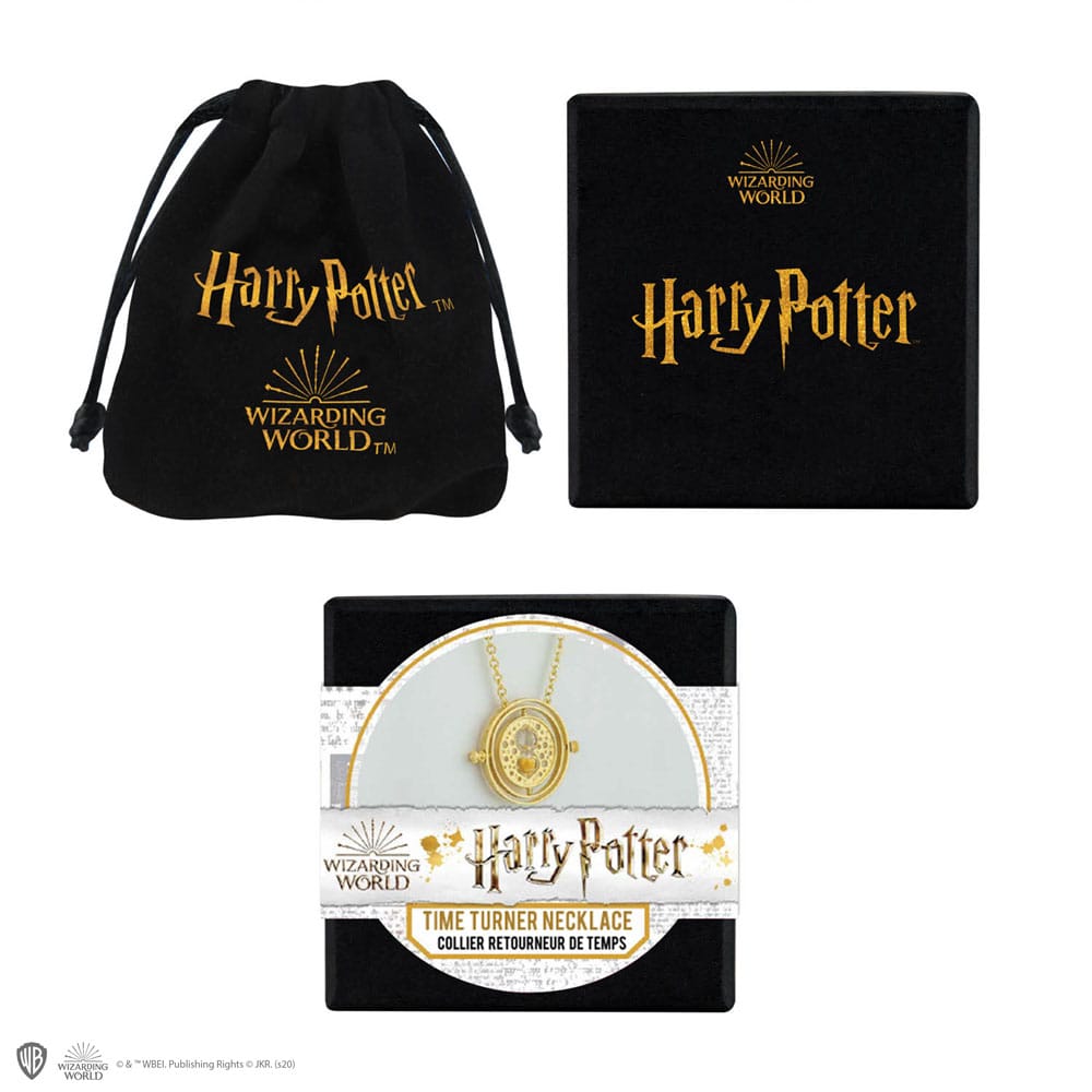 Harry Potter Halskette & Anhänger Zeitumkehrer mit Geschenbox - Versand: 5-7 Tage nach Bestellung