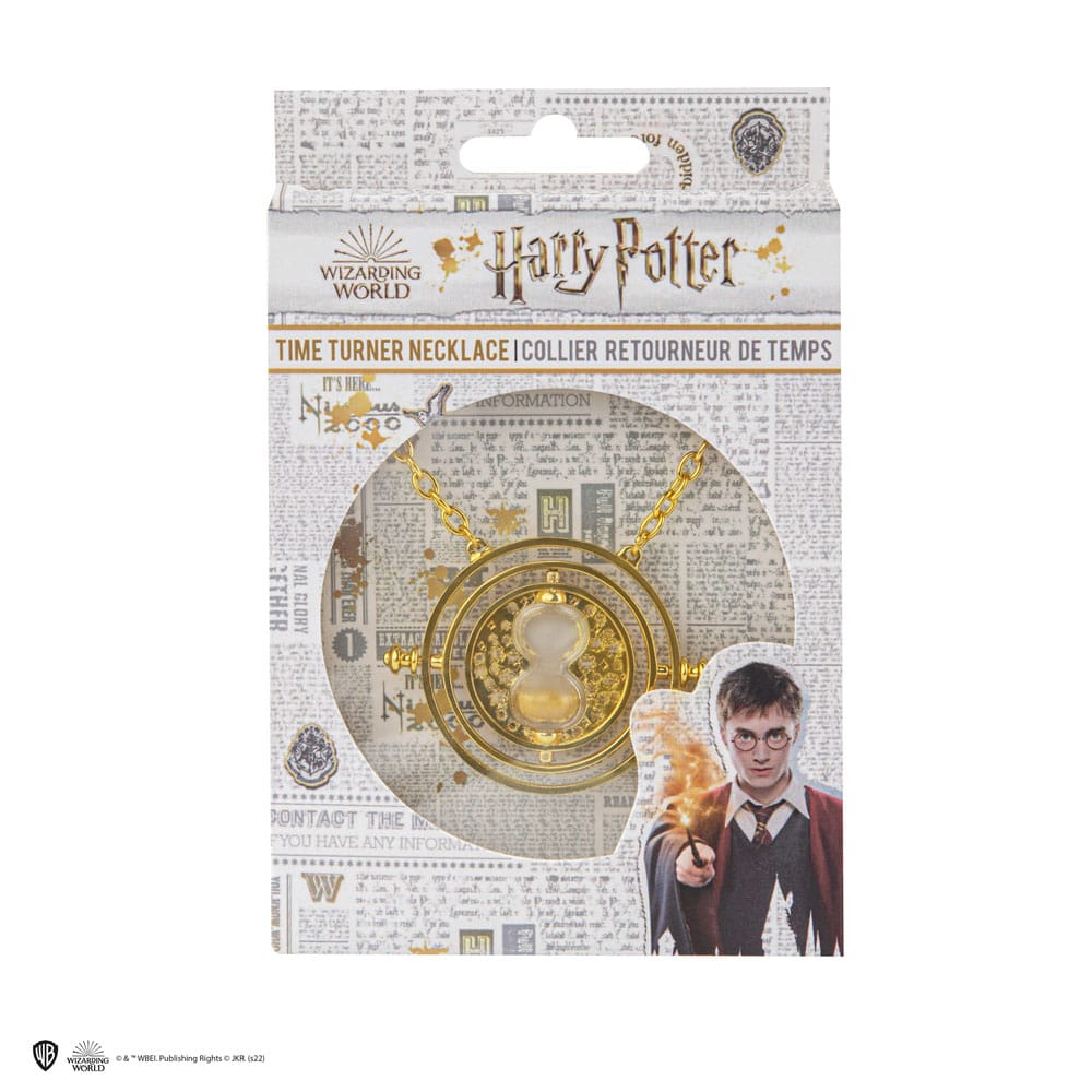 Harry Potter Halskette & Anhänger Zeitumkehrer mit Geschenbox - Versand: 5-7 Tage nach Bestellung