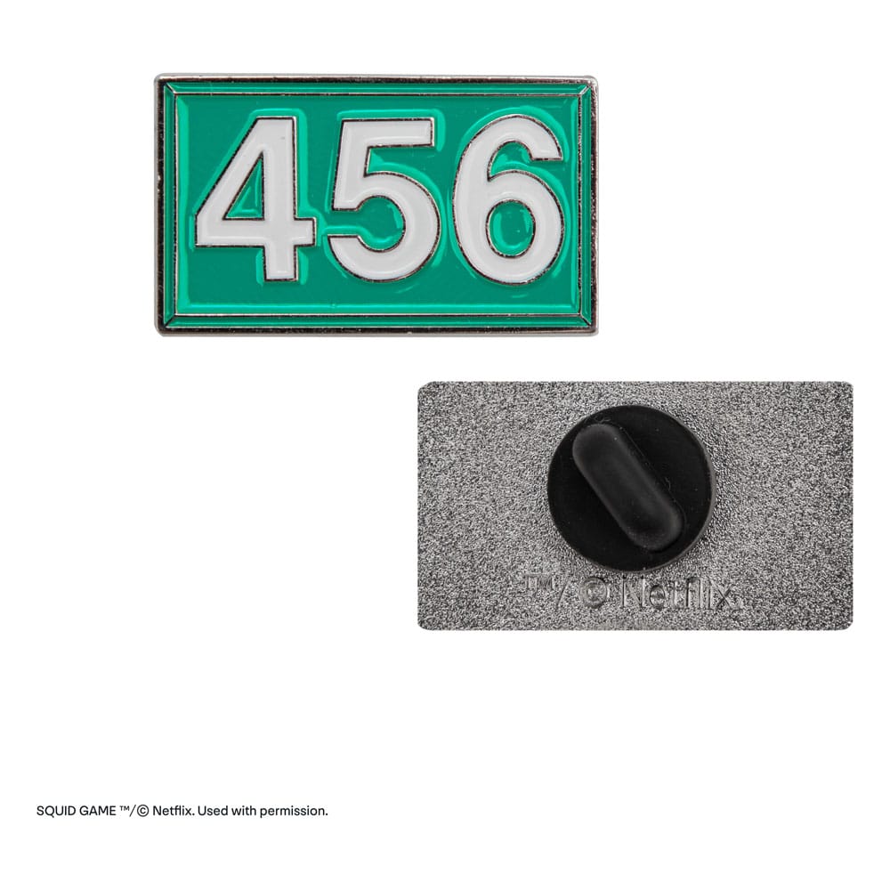 Squid Game Ansteck-Pins 2er-Pack Squid Game & Player 456 - Versand: 7 Tage nach Bestellung