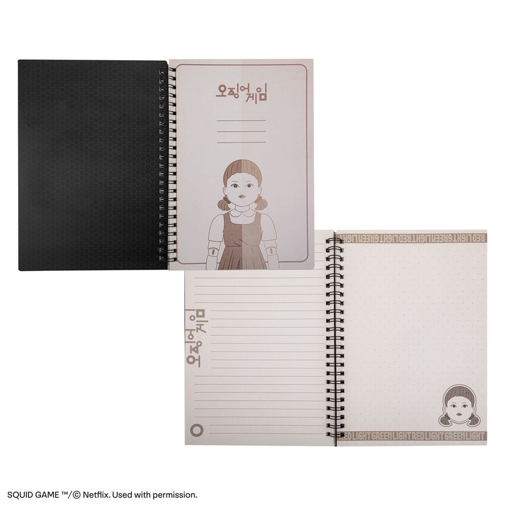 Squid Game Notizbuch Red light, green light  - Versand: 5-7 Tage nach Bestellung