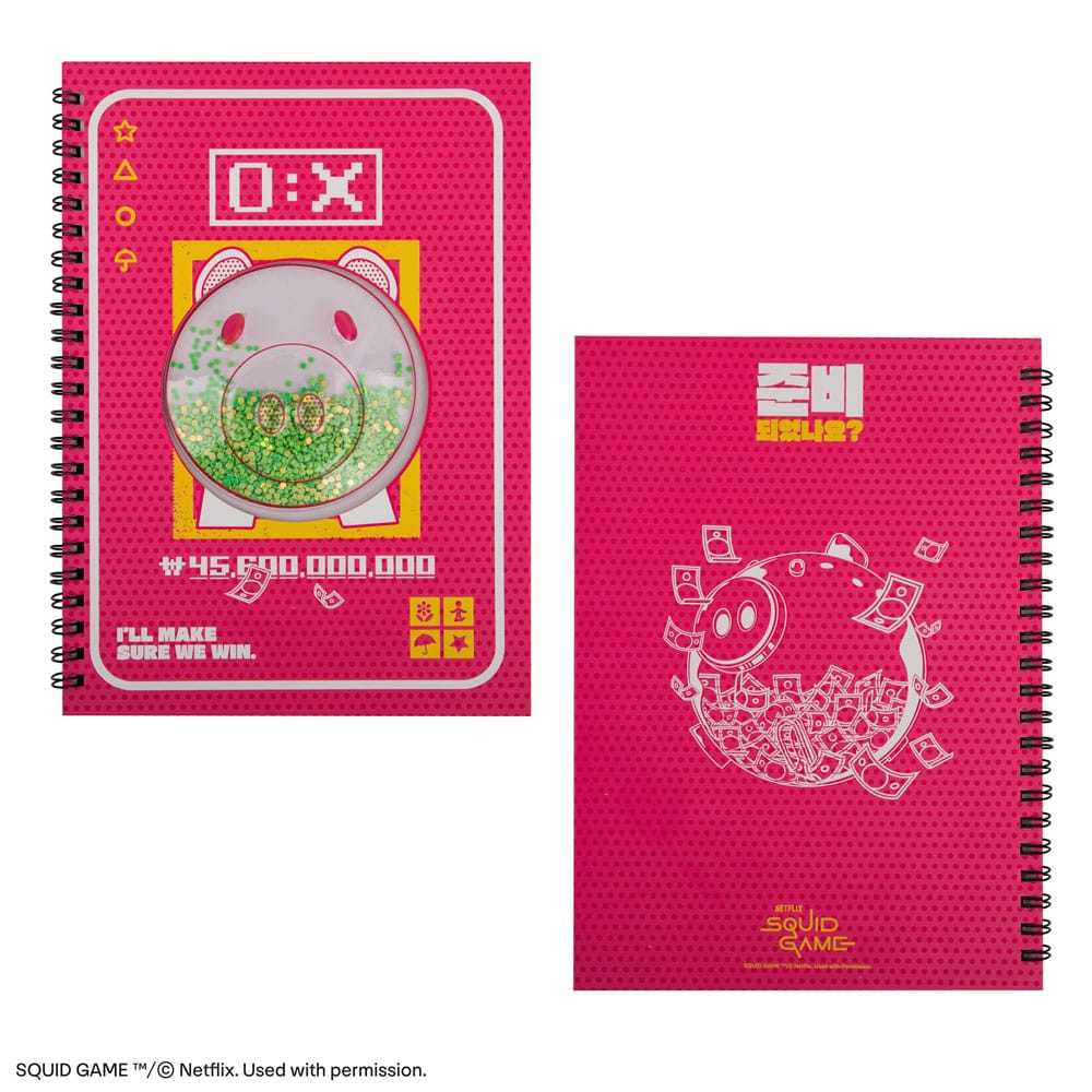 Squid Game Notizbuch Piggy Bank  - Versand: 5-7 Tage nach Bestellung