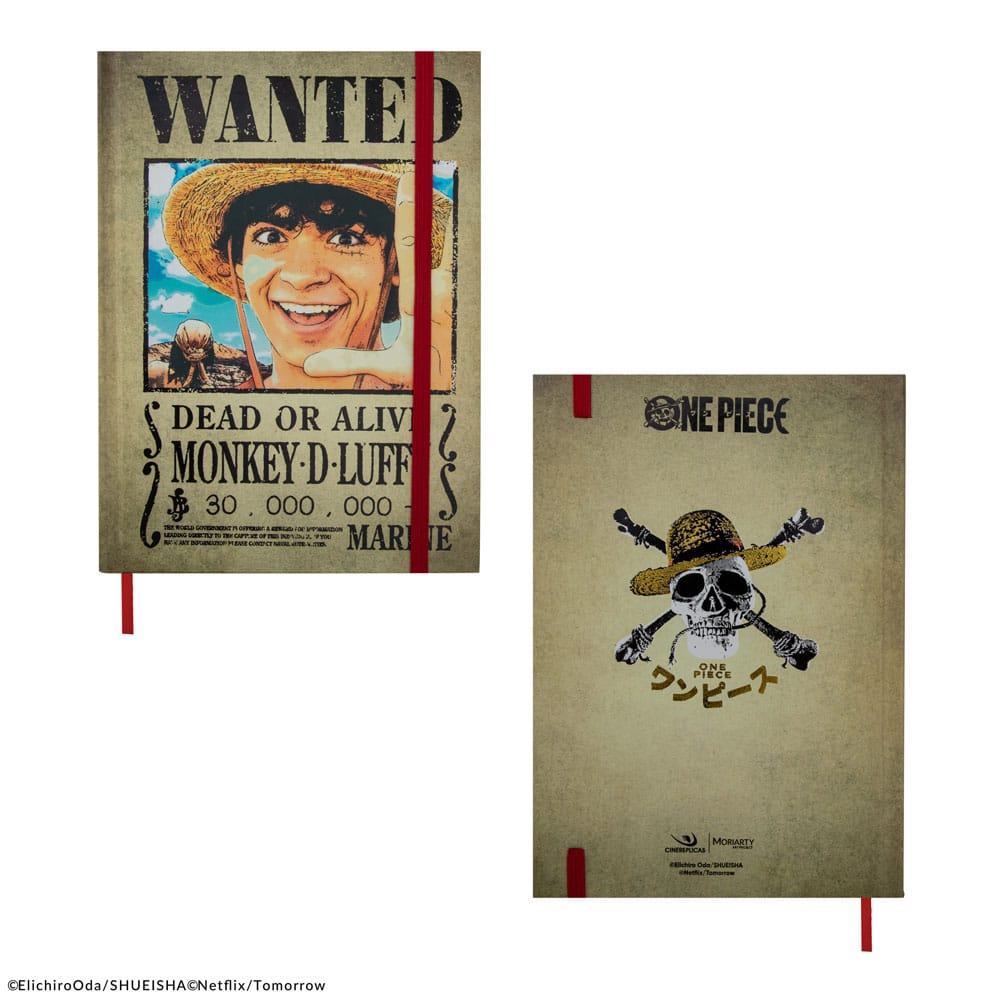One Piece Notizbuch Wanted Posters - Versand: 5-7 Tage nach Bestellung