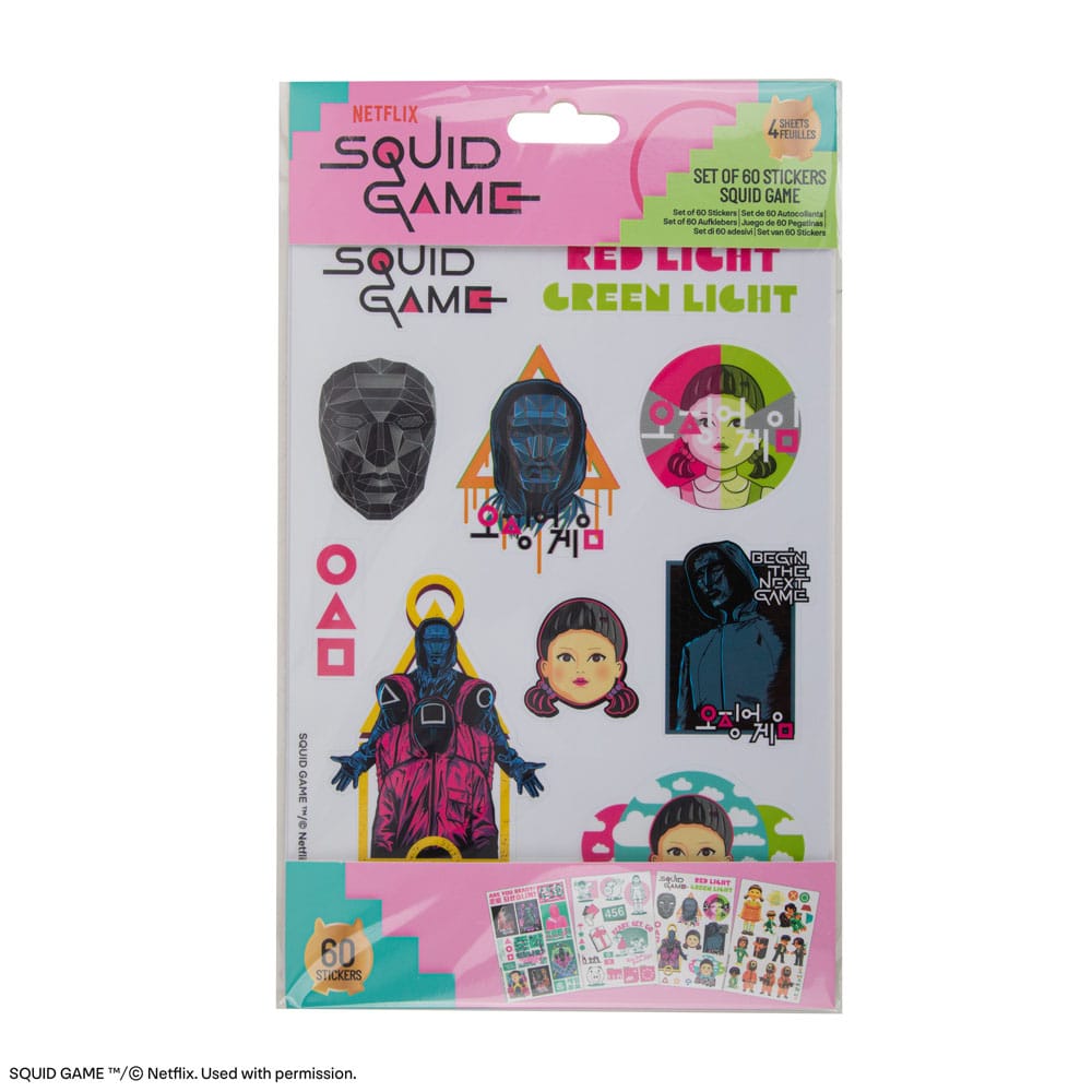 Squid Game Sticker Pack   - Versand: 5-7 Tage nach Bestellung