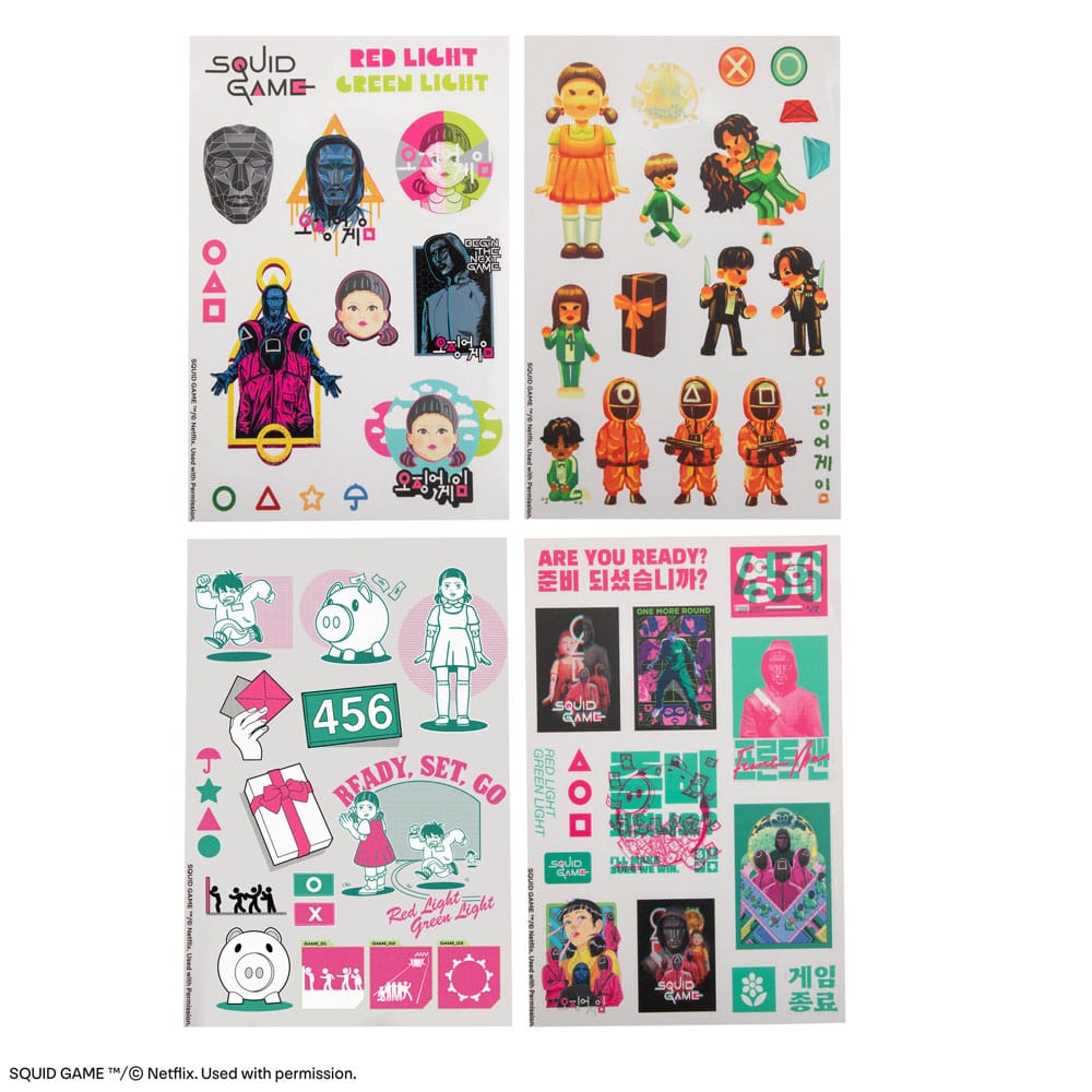Squid Game Sticker Pack   - Versand: 5-7 Tage nach Bestellung
