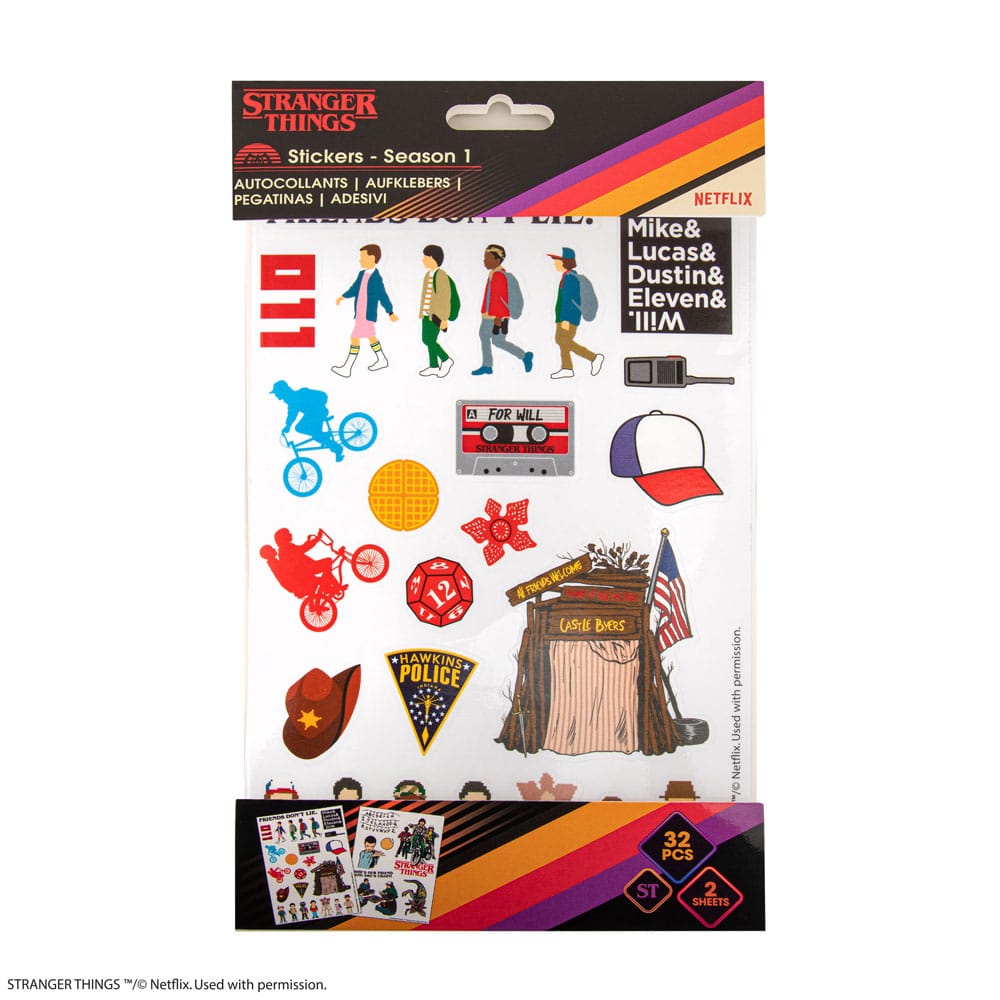 Stranger Things Sticker Pack Season 1  - Versand: 5-7 Tage nach Bestellung