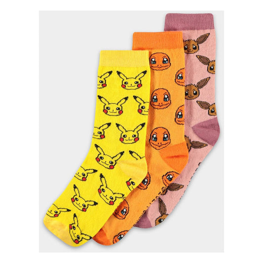 Pokémon Socken 3er-Pack Three Icons 35-38 - Versand: 7 Tage nach Bestellung