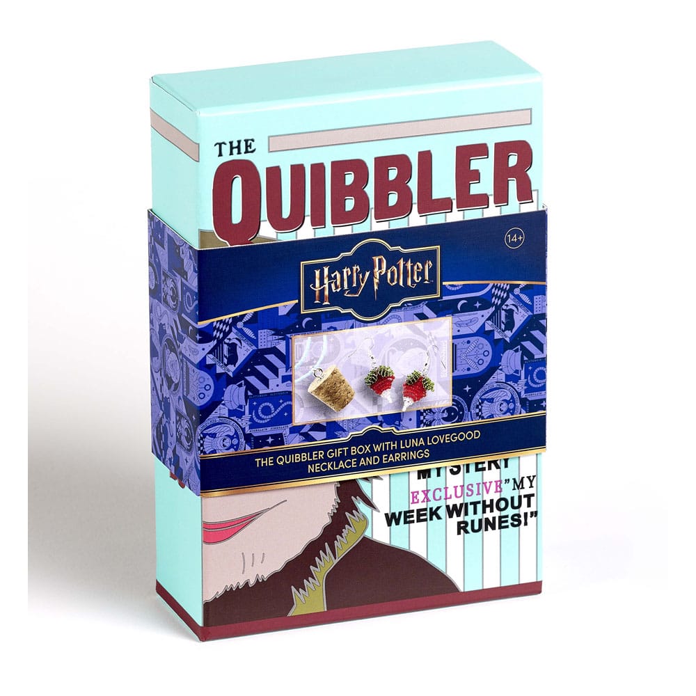 Harry Potter: Quibbler Luna-Perlenkette mit Korkanhänger und Rettich-Ohrringe Geschenkset  - Versand: 5-7 Tage nach Bestellung