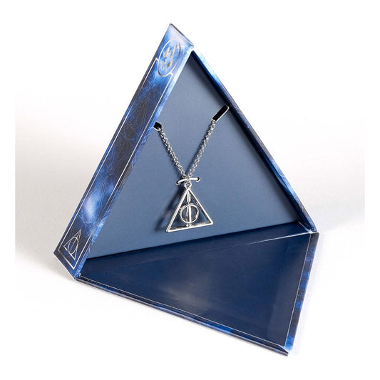 Harry Potter: Deathly Hallows drehende Halskette Geschenkset (Silberfarben) - Versand: 5-7 Tage nach Bestellung
