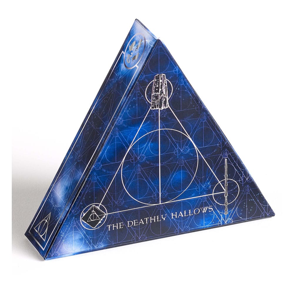Harry Potter: Deathly Hallows drehende Halskette Geschenkset (Silberfarben) - Versand: 5-7 Tage nach Bestellung