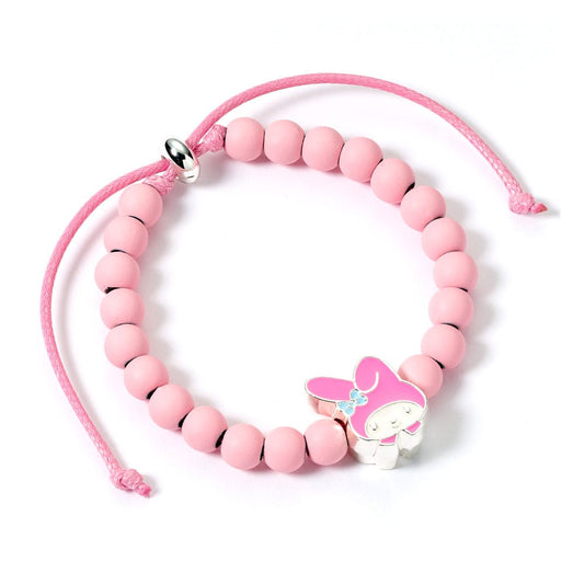 Hello Kitty Armband rosa Perlen mit My Melody Anhänger 21 cm - Preorder - ETA: 25.10.2025