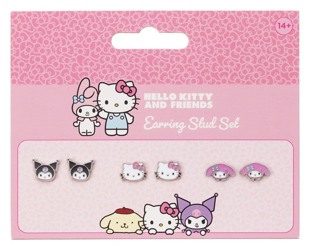 Sanrio Ohrstecker-Set Hello Kitty, Kuromi und My Melody - Preorder - ETA: 25.11.2026