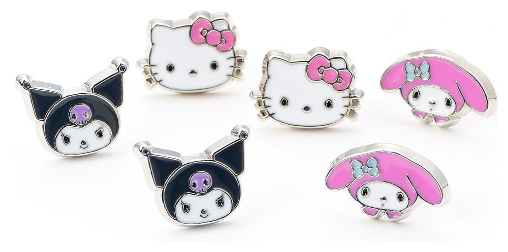 Sanrio Ohrstecker-Set Hello Kitty, Kuromi und My Melody - Preorder - ETA: 25.11.2026