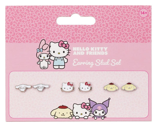 Sanrio Ohrstecker-Set Hello Kitty, Cinnamon Roll und Pompompurin - Preorder - ETA: 25.11.2026