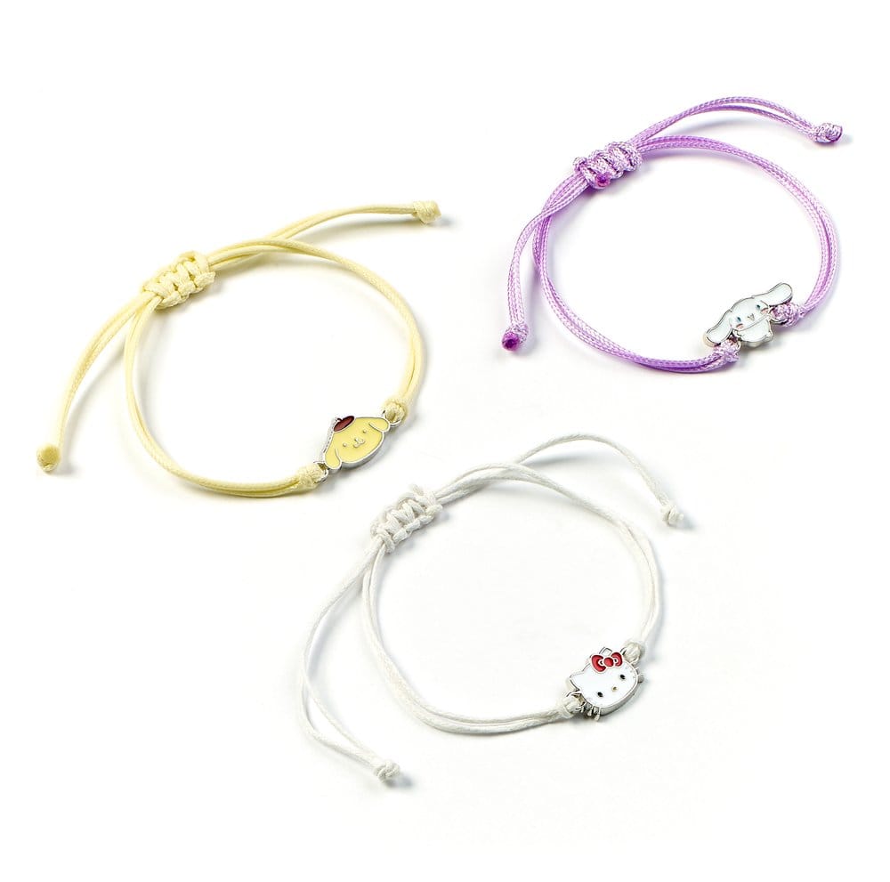 Sanrio Armbänder 3er-Pack Hello Kitty, Cinnamonroll und Pompompurin - Preorder - ETA: 25.11.2026