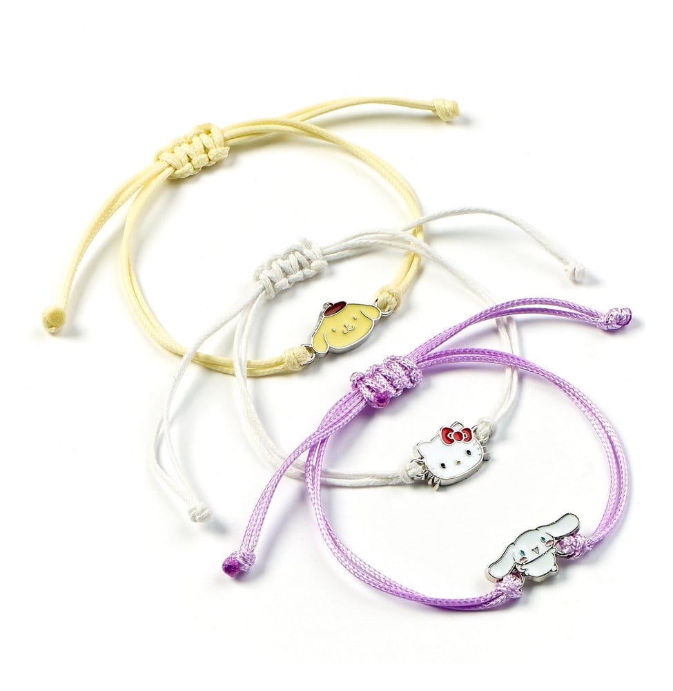 Sanrio Armbänder 3er-Pack Hello Kitty, Cinnamonroll und Pompompurin - Preorder - ETA: 25.11.2026
