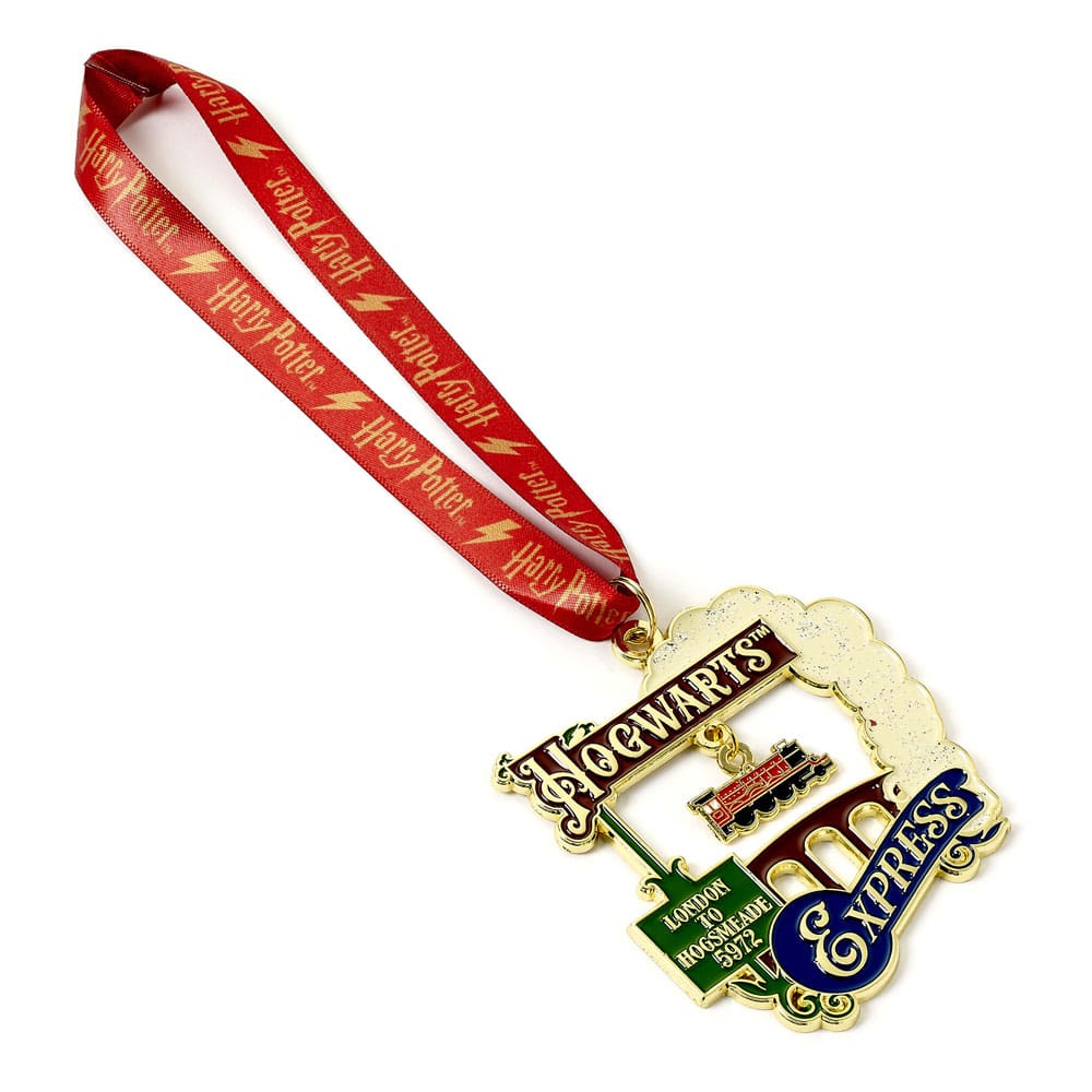 Harry Potter Christbaumschmuck Hogwarts Express (Goldfarben) - Versand: 5-7 Tage nach Bestellung