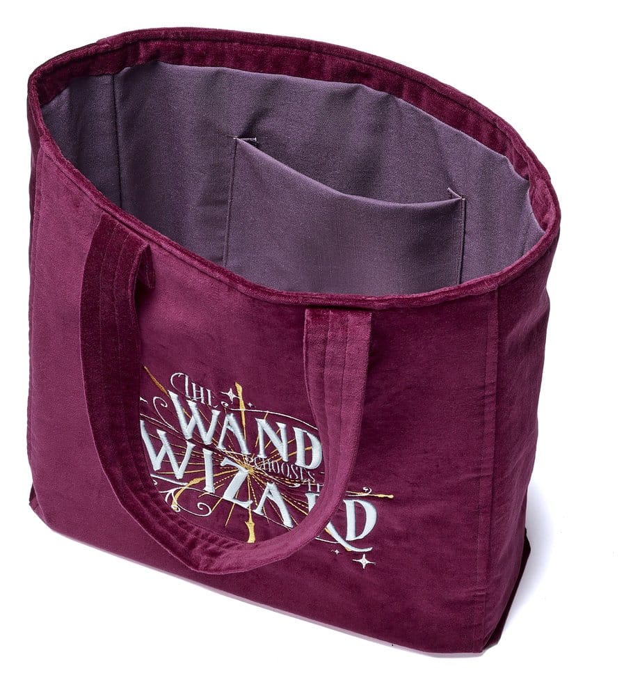 Harry Potter Tragetasche Der Zauberstab sucht sich den Zauberer Samt - Preorder - ETA: 25.11.2026