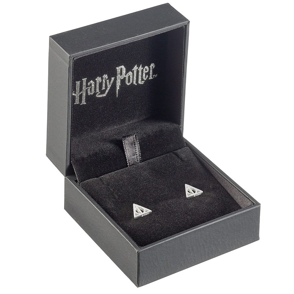 Harry Potter Ohrringe Deathly Hallow (Sterling Silber) - Versand: 5-7 Tage nach Bestellung