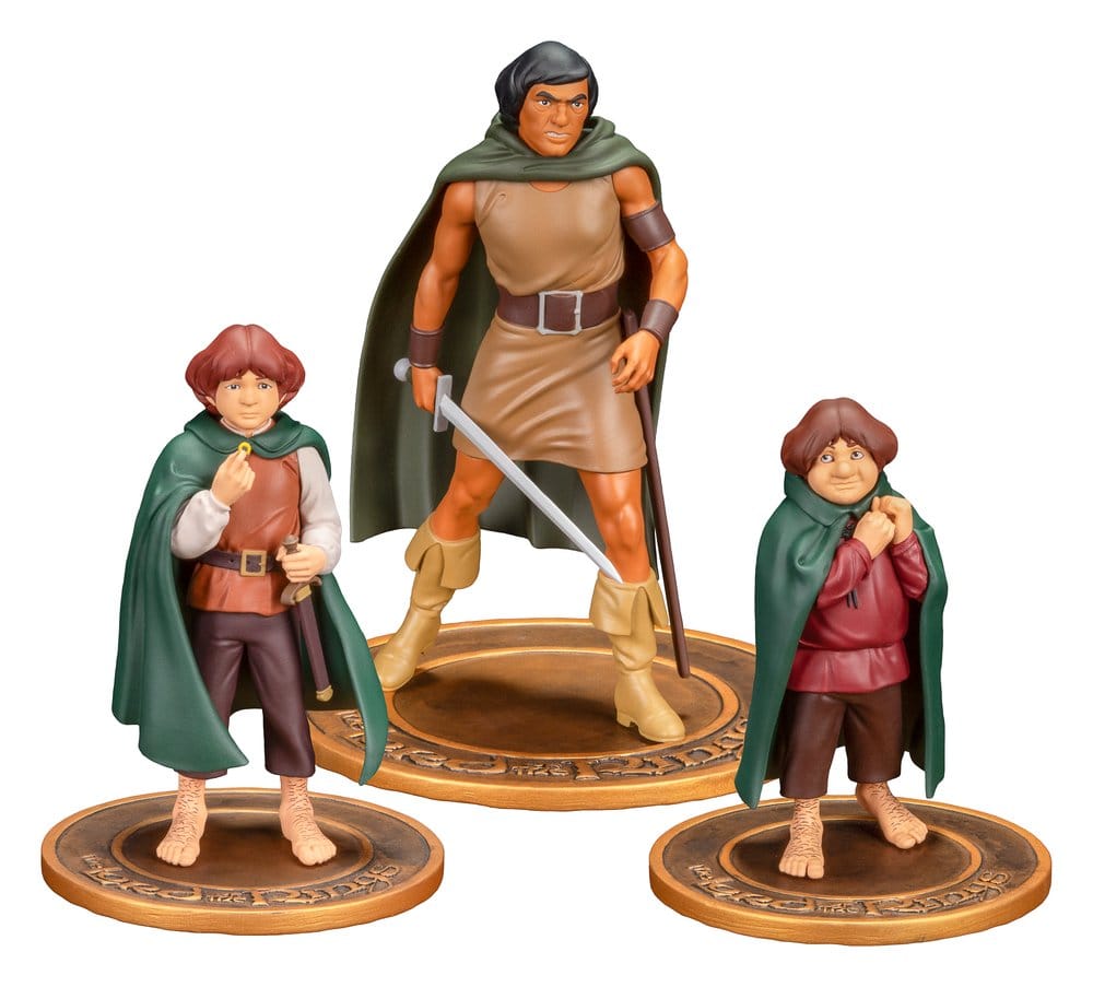 Der Herr der Ringe Animated Film PVC Figuren 3er-Pack Frodo, Aragorn, and Samwise - Preorder - ETA: 24.12.2026