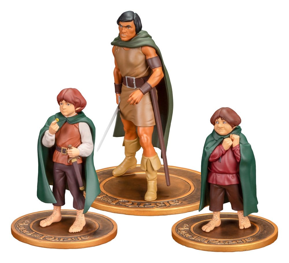 Der Herr der Ringe Animated Film PVC Figuren 3er-Pack Frodo, Aragorn, and Samwise - Preorder - ETA: 24.12.2026