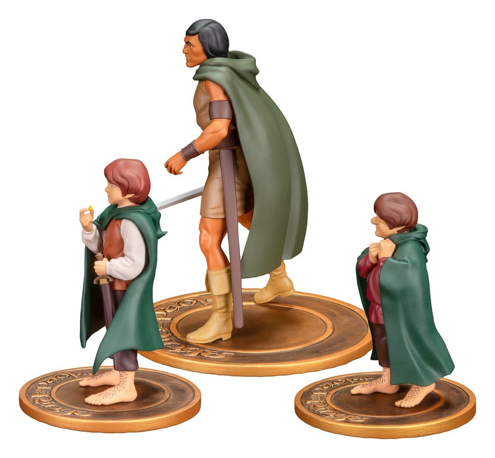 Der Herr der Ringe Animated Film PVC Figuren 3er-Pack Frodo, Aragorn, and Samwise - Preorder - ETA: 24.12.2026