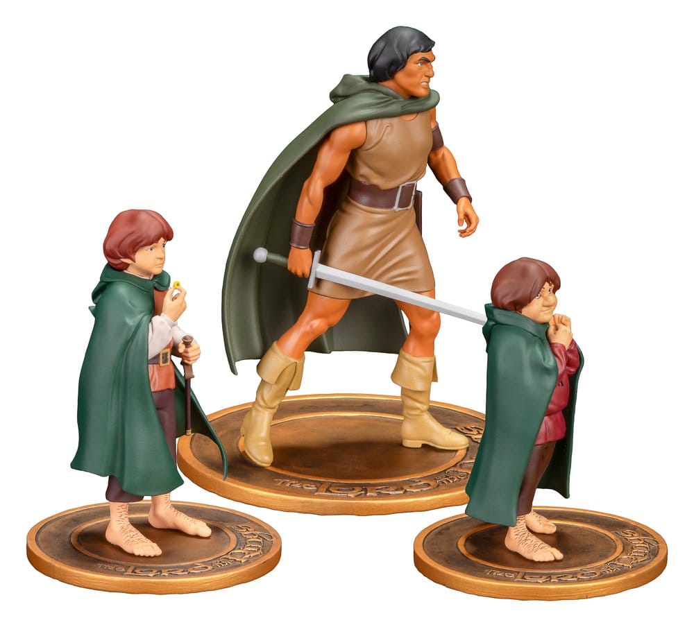 Der Herr der Ringe Animated Film PVC Figuren 3er-Pack Frodo, Aragorn, and Samwise - Preorder - ETA: 24.12.2026
