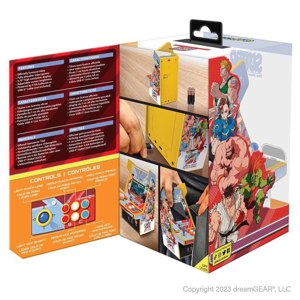 Super Street Fighter II tragbare Spielkonsole Retro Arcade Micro Player Pro  - Versand: 7 Tage nach Bestellung