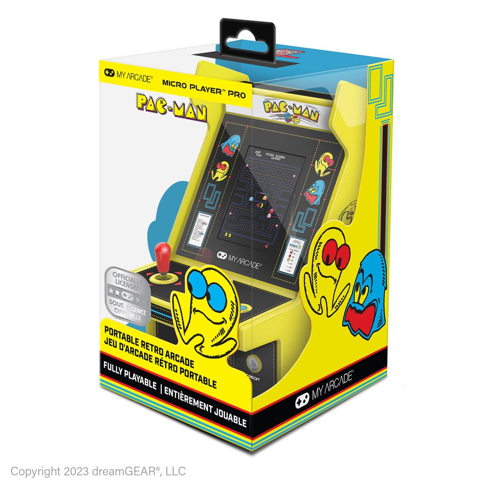 Pac-Man tragbare Spielkonsole Retro Arcade Micro Player Pro  - Versand: 7 Tage nach Bestellung
