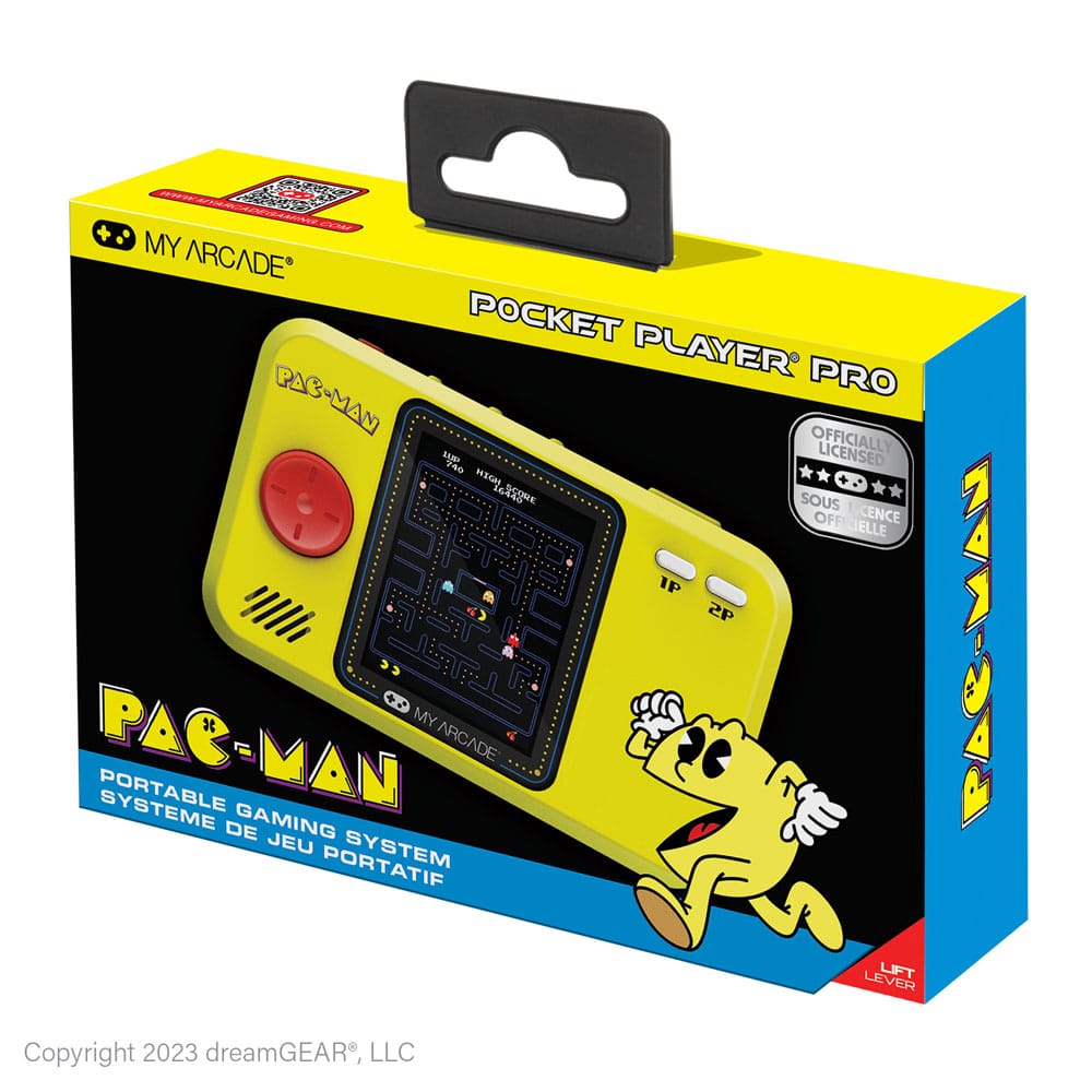 Pac-Man tragbare Spielkonsole Pocket Player Pro  - Versand: 7 Tage nach Bestellung