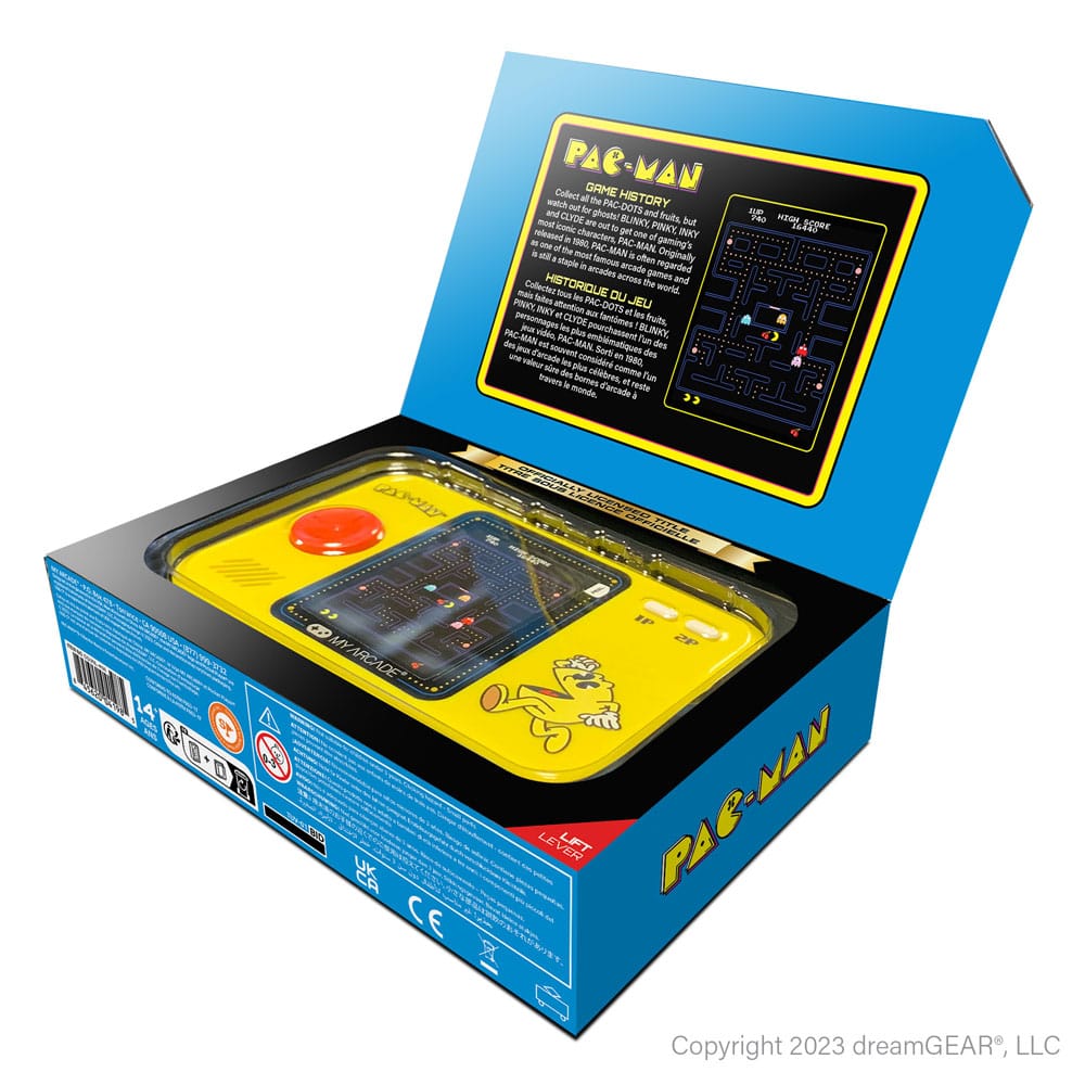 Pac-Man tragbare Spielkonsole Pocket Player Pro  - Versand: 7 Tage nach Bestellung