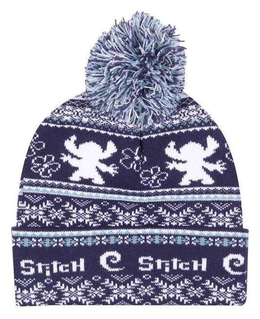 Lilo & Stitch Pom-Pom Beanie Fair Isle - Versand: 7 Tage nach Bestellung