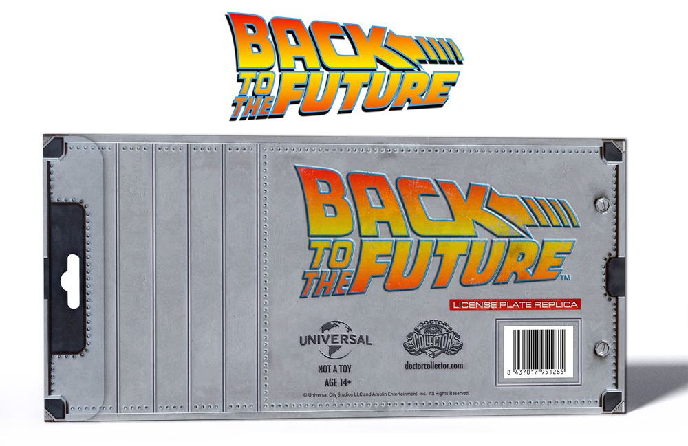Zurück in die Zukunft Replik 1/1 ´Outatime´ DeLorean Nummernschild  - Preorder - ETA: 04.12.2026