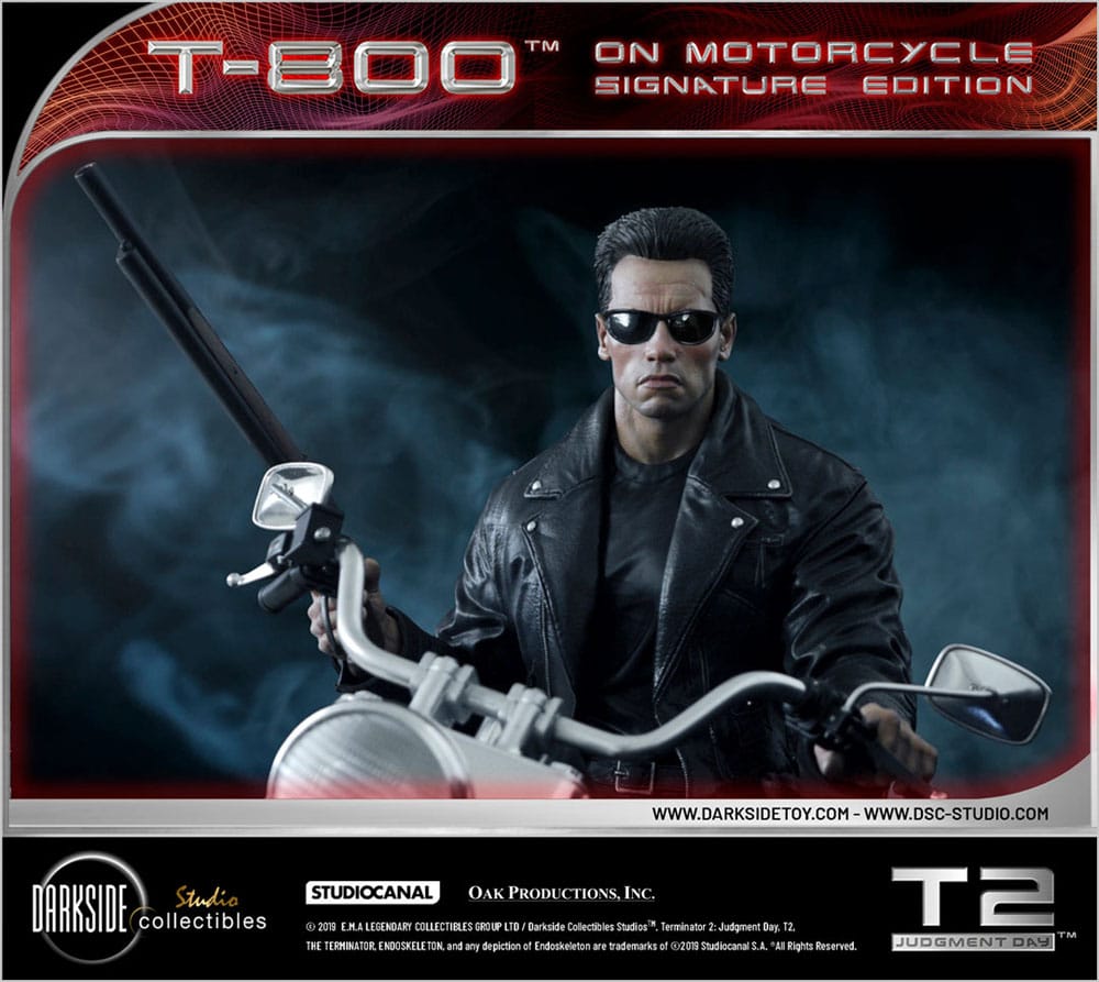 Terminator 2 Statue T-800 On Motorcycle Limited Signature Edition 70 cm - Preorder - ETA: 26.11.2025