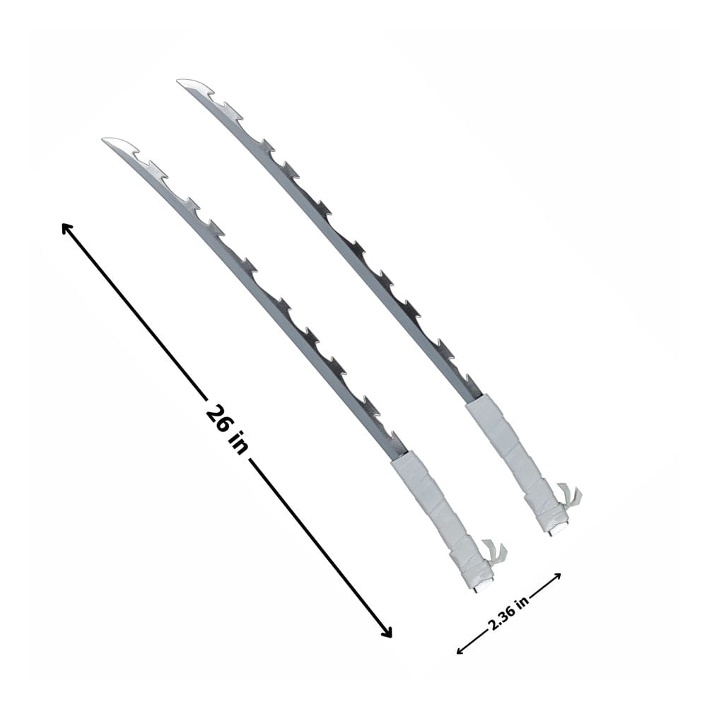 Demon Slayer: Kimetsu no Yaiba Replik Inosuke´s Doppel-Schwert Set  - Versand: 5-7 Tage nach Bestellung