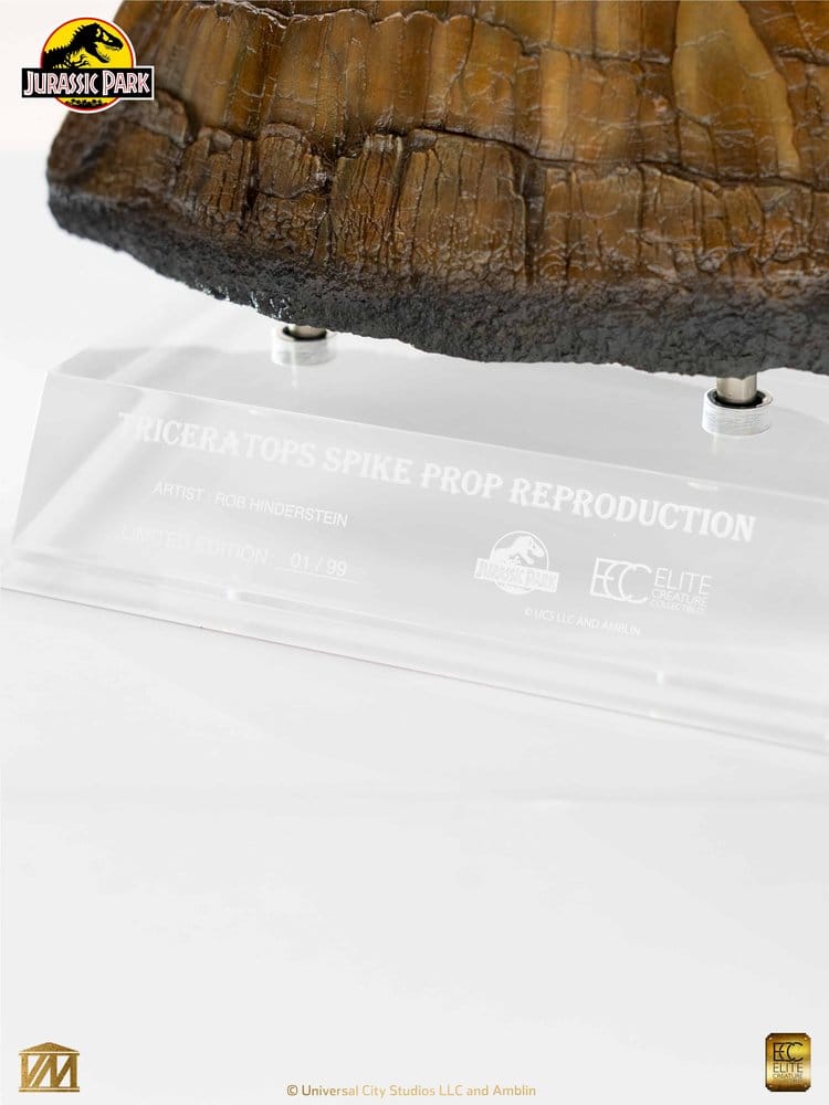 Jurassic Park Statue Triceratops Spike Prop (Reproduction) 19 cm      - Versand: 7 Tage nach Bestellung
