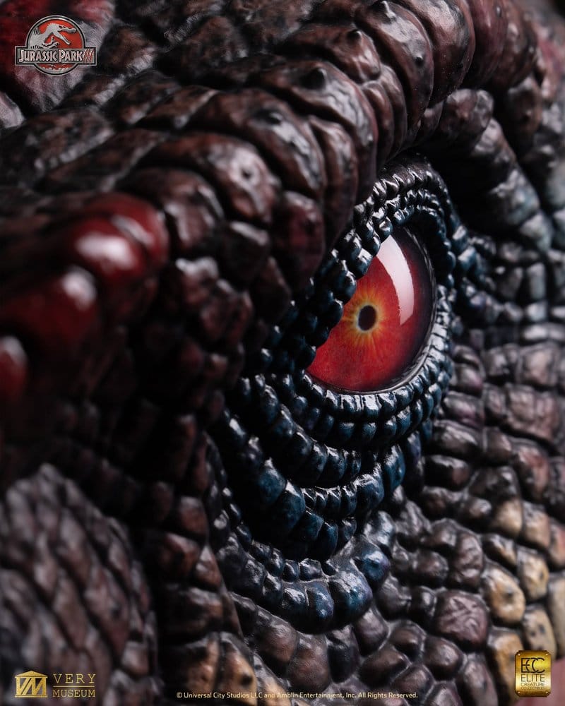 Jurassic Park III Life Size Büste Male Alpha Velociraptor "Blood Knight" 83 cm - Preorder - ETA: 25.08.2027