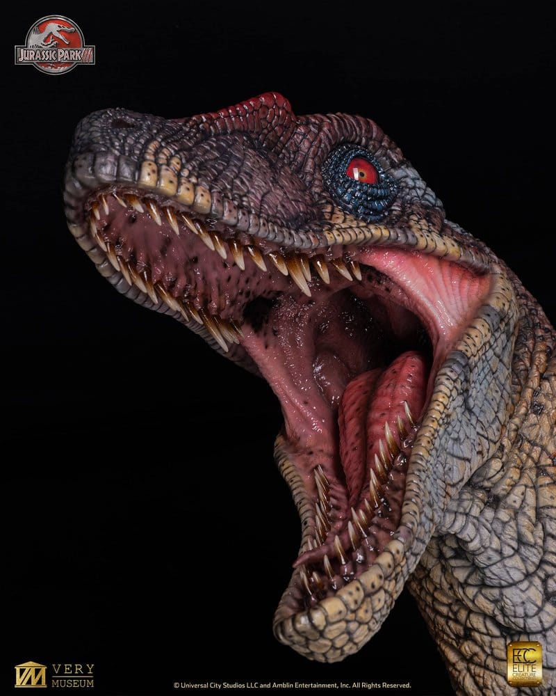 Jurassic Park III Life Size Büste Male Alpha Velociraptor "Blood Knight" 83 cm - Preorder - ETA: 25.08.2027