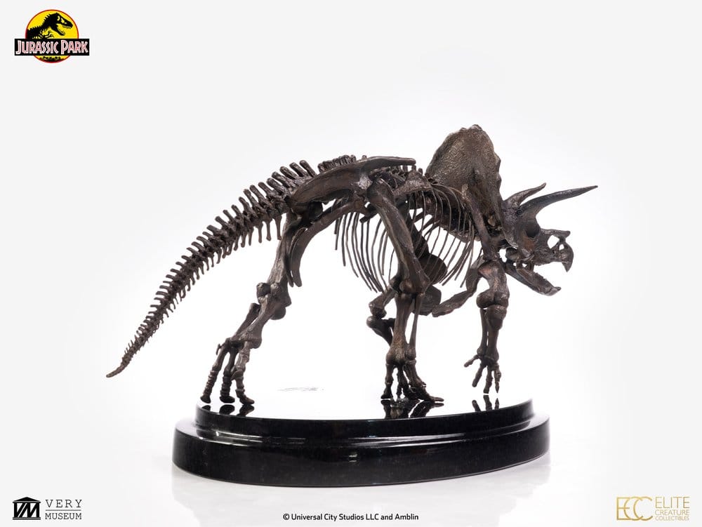 Jurassic Park Statue 1/24 Triceratops Fossil Skeleton Bronze 35 cm - Preorder - ETA: 25.05.2027