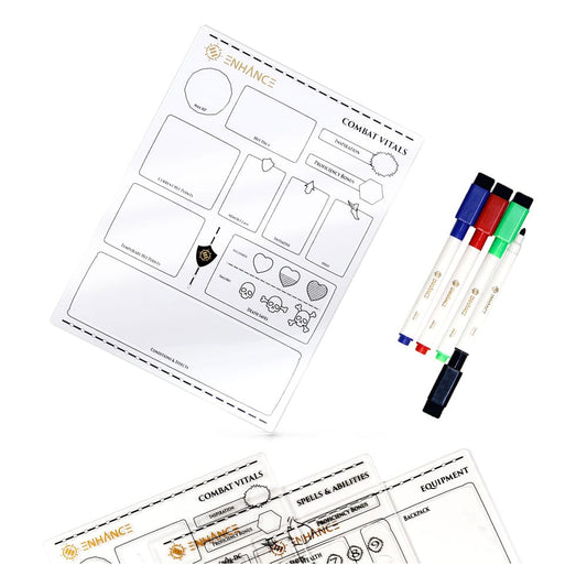 Enhance RPG Series Acryl Charakterbögen Set *Englische Version* - Preorder - ETA: 17.10.2025