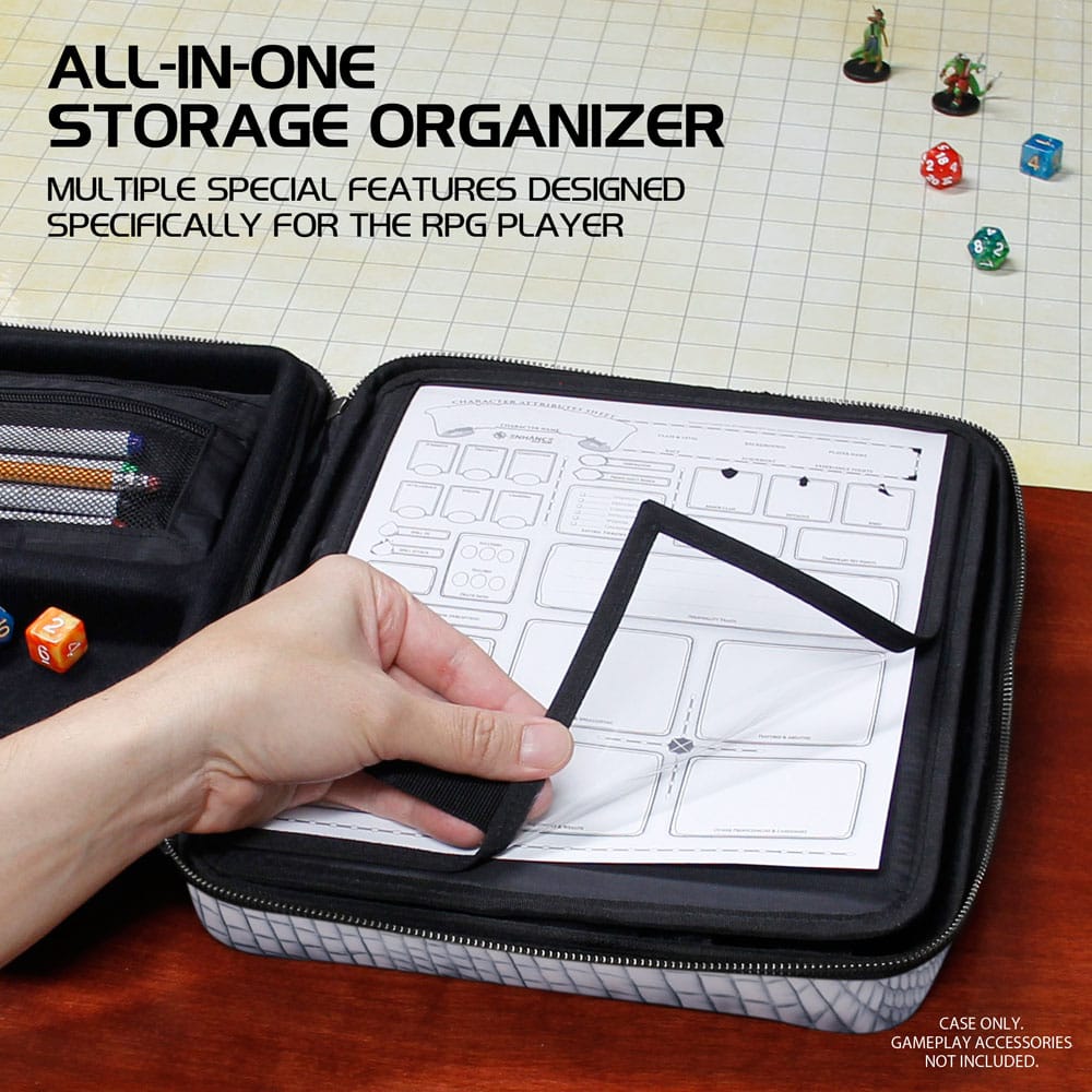 Enhance RPG Series Collector's Edition Organizer Case Silver - Versand: 5-7 Tage nach Bestellung